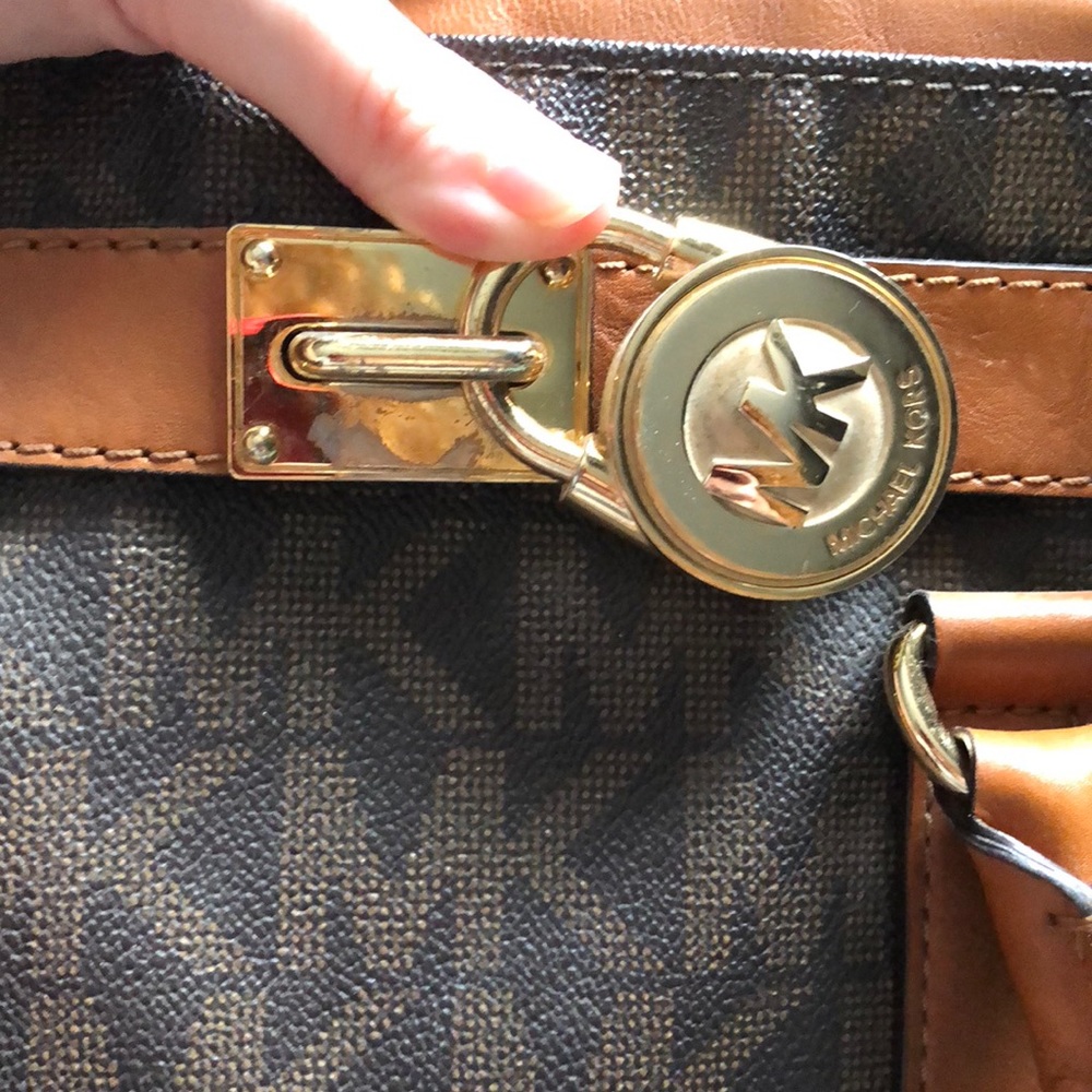 MICHAEL KORS small brown logo purse - Picture 6 of 6
